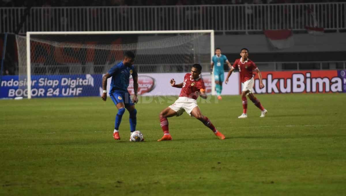 Pertandingan leg ke 2 Timnas Indonesia vs Curacao di Stadion Pakansari, Selasa (27/09/22). Copyright: © Herry Ibrahim/INDOSPORT