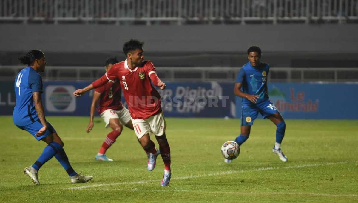 Pertandingan leg ke 2 Timnas Indonesia vs Curacao di Stadion Pakansari, Selasa (27/09/22). Copyright: © Herry Ibrahim/INDOSPORT