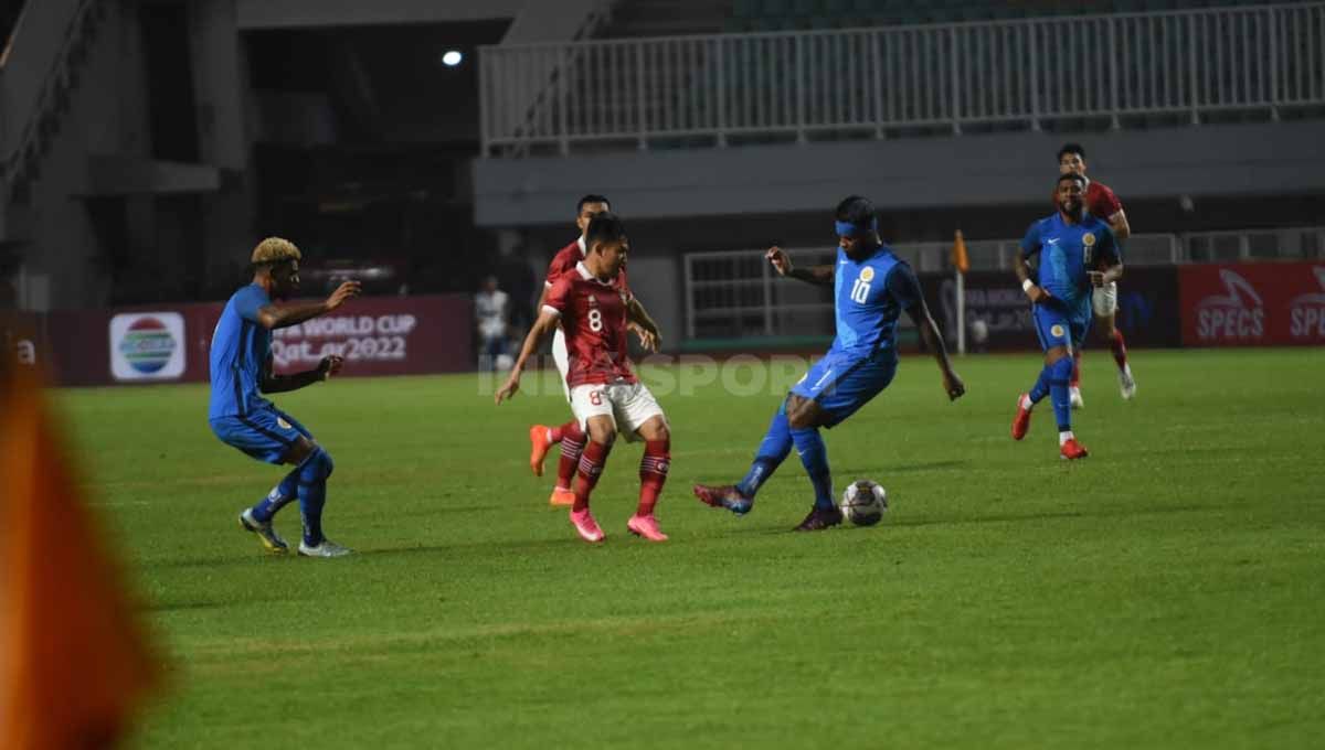 Pertandingan leg ke 2 Timnas Indonesia vs Curacao di Stadion Pakansari, Selasa (27/09/22). Copyright: © Herry Ibrahim/INDOSPORT