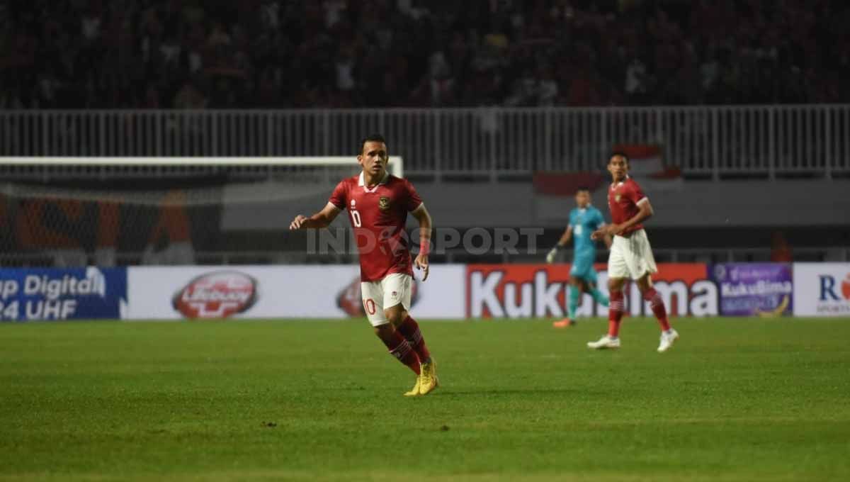 Pertandingan leg ke 2 Timnas Indonesia vs Curacao di Stadion Pakansari, Selasa (27/09/22). Copyright: © Herry Ibrahim/INDOSPORT