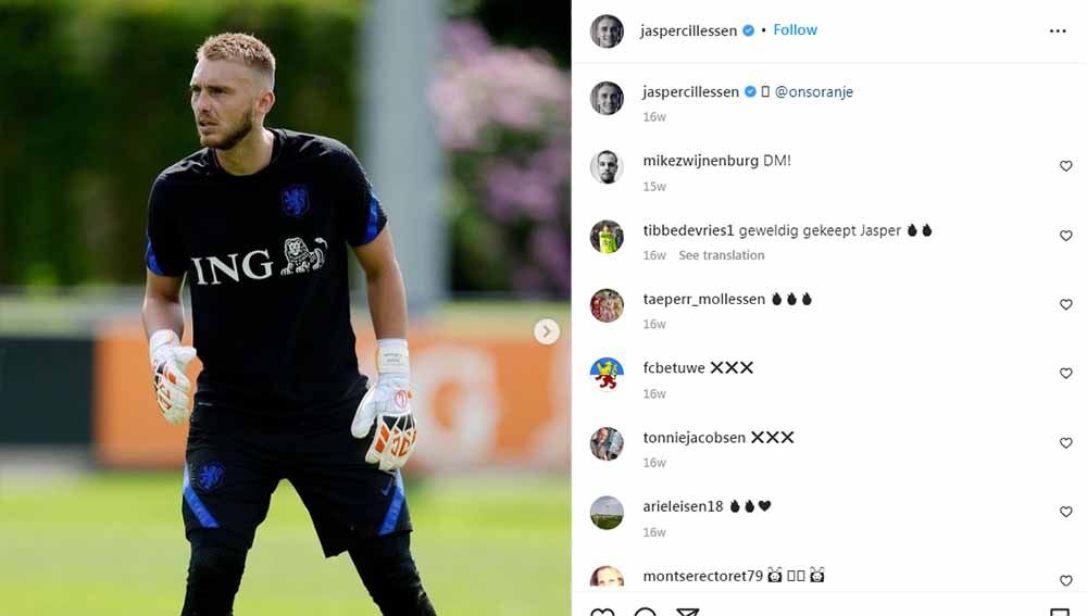 Kiper timnas Belanda, Jasper Cillessen. Foto: Instagram@jaspercillessen Copyright: © Instagram@jaspercillessen