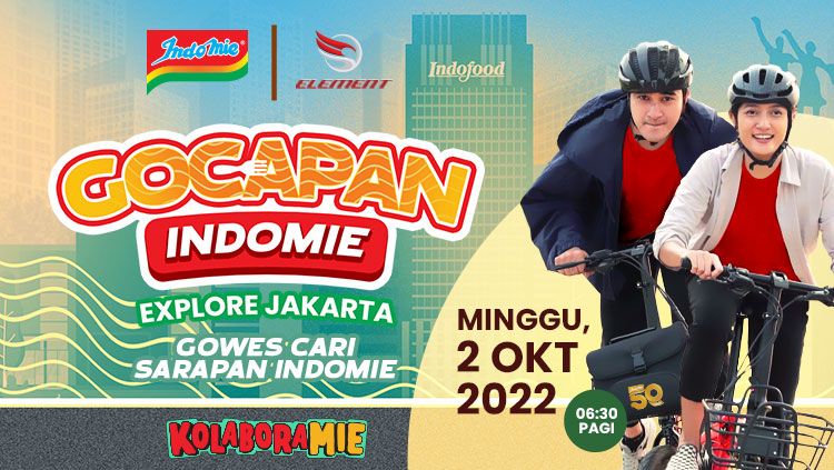 Dalam ajang Gocapan Indomie Explore Jakarta, para peserta bisa bersepeda dengan sebuah tantangan yang berhadiah menarik. Copyright: © Indomie Official