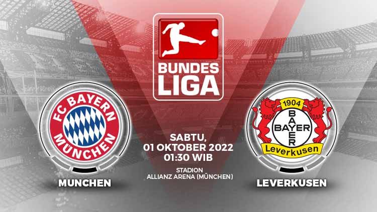 Prediksi pertandingan antara Bayern Munchen vs Bayer Leverkusen (Bundesliga Jerman). Copyright: © Grafis: Yuhariyanto/INDOSPORT