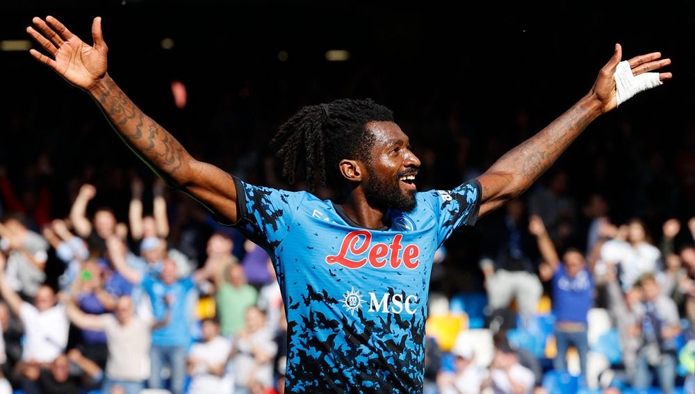 Andre Zambo Anguissa saat laga Liga Italia antara Napoli vs Torino Copyright: © Reuters/Ciro De Luca