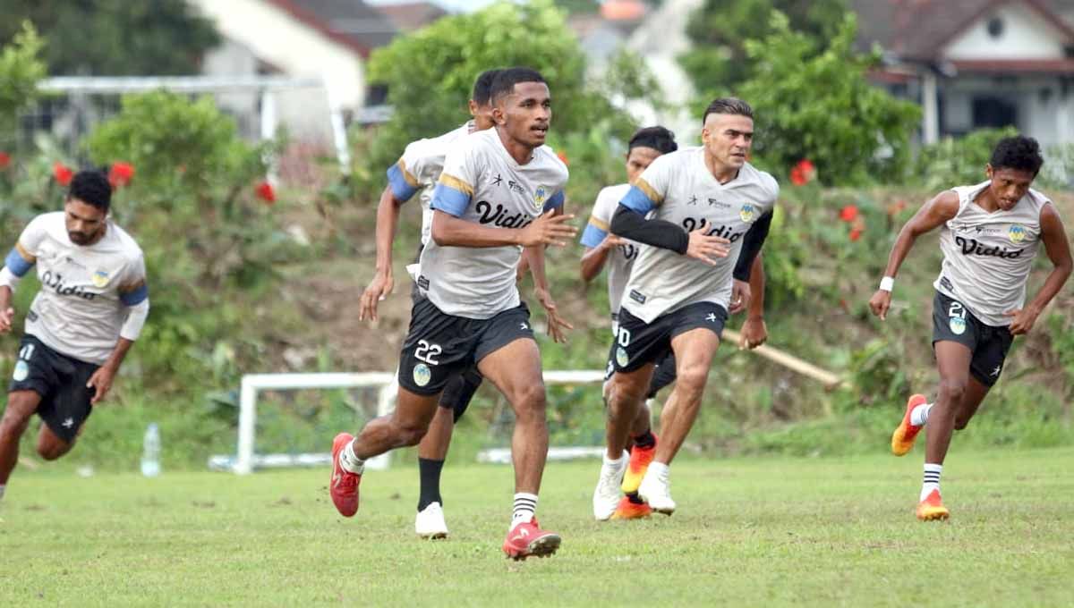 Latihan tim Liga 2, PSIM Yogyakarta di Lapangan Kenari, Yogyakarta. (Foto: PSIM Yogyakarta) Copyright: © PSIM Yogyakarta