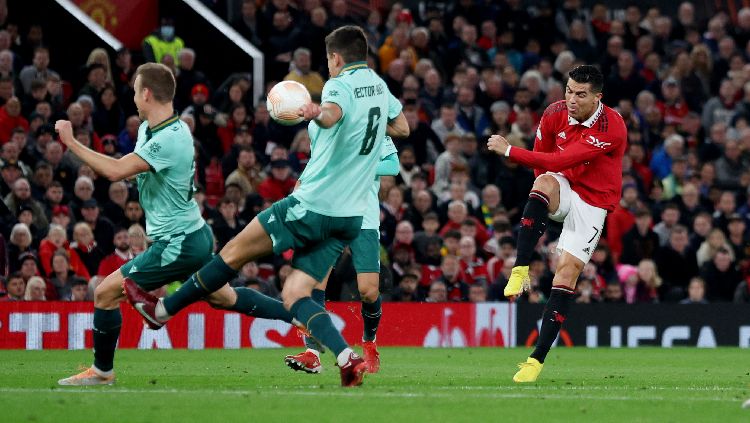 Pemain Manchester United, Cristiano Ronaldo. REUTERS-Phil Noble Copyright: © REUTERS-Phil Noble