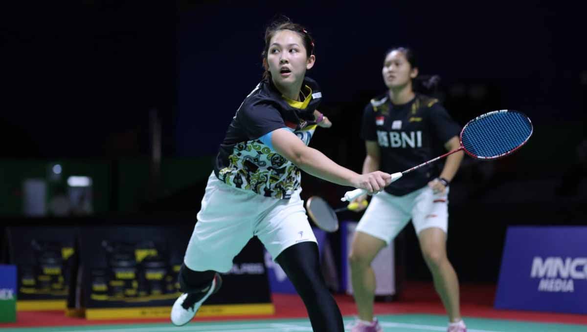 Para pebulutangkis Indonesia, termasuk Ribka Sugiarto, langsung menjalani latihan seusai tiba di Sydney untuk persiapan sebelum tampil di Australian Open 2022. (Foto: PP PBSI) Copyright: © PP PBSI