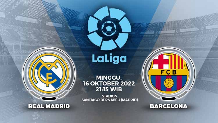 Prediksi pertandingan antara Real Madrid vs Barcelona (LaLiga Spanyol). Copyright: © Grafis: Yuhariyanto/INDOSPORT