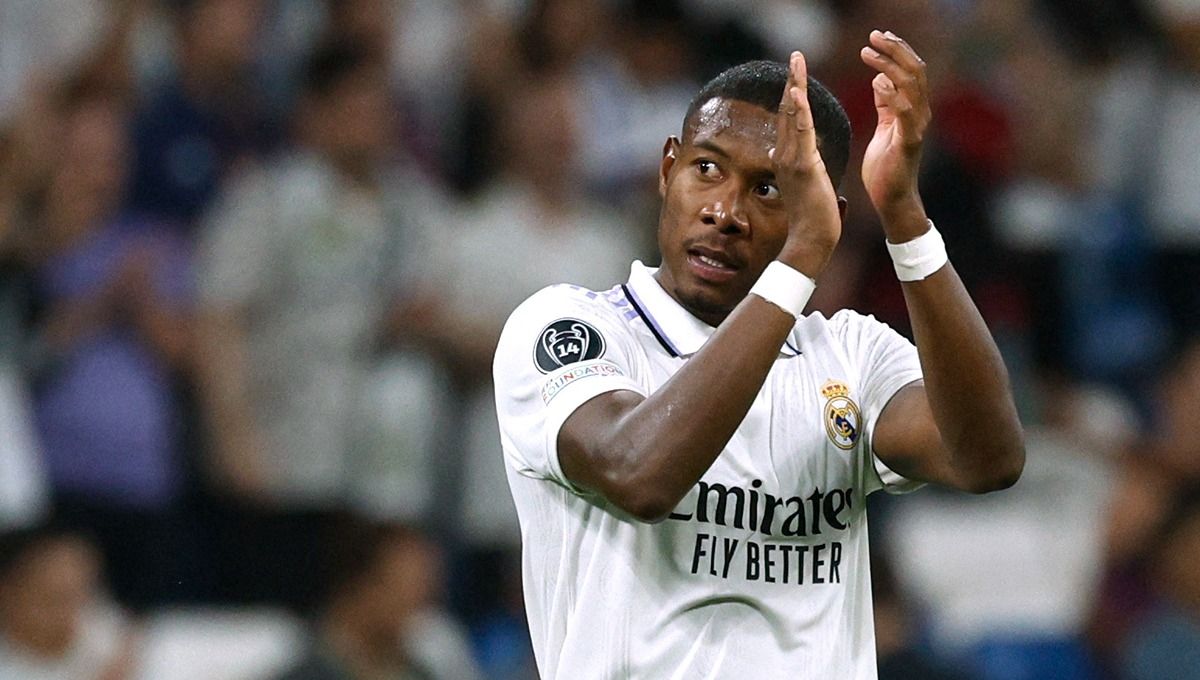 Klub Liga Inggris (Premier League), Arsenal, dikabarkan sudah mempersiapkan tawaran yang menggiurkan untuk memboyong David Alaba dari Real Madrid. Copyright: © Reuters/Susana Vera