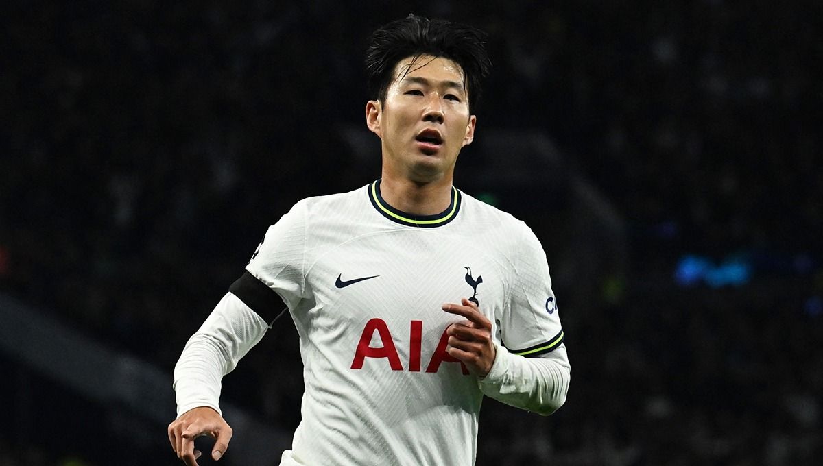 Son Heung-min kabarnya masuk radar klub Liga Inggris, Liverpool. Foto: Reuters/Dylan Martinez. Copyright: © Reuters/Dylan Martinez