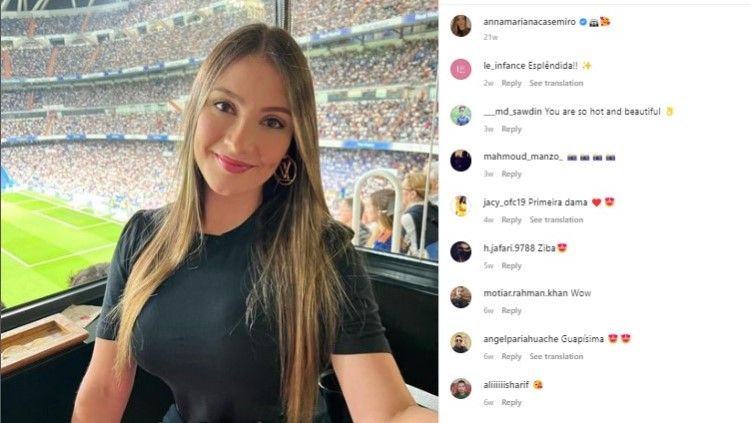 Istri Casemiro, Anna Mariana. Foto: instagram/annamarianacasemiro. Copyright: &copy; instagram/annamarianacasemiro