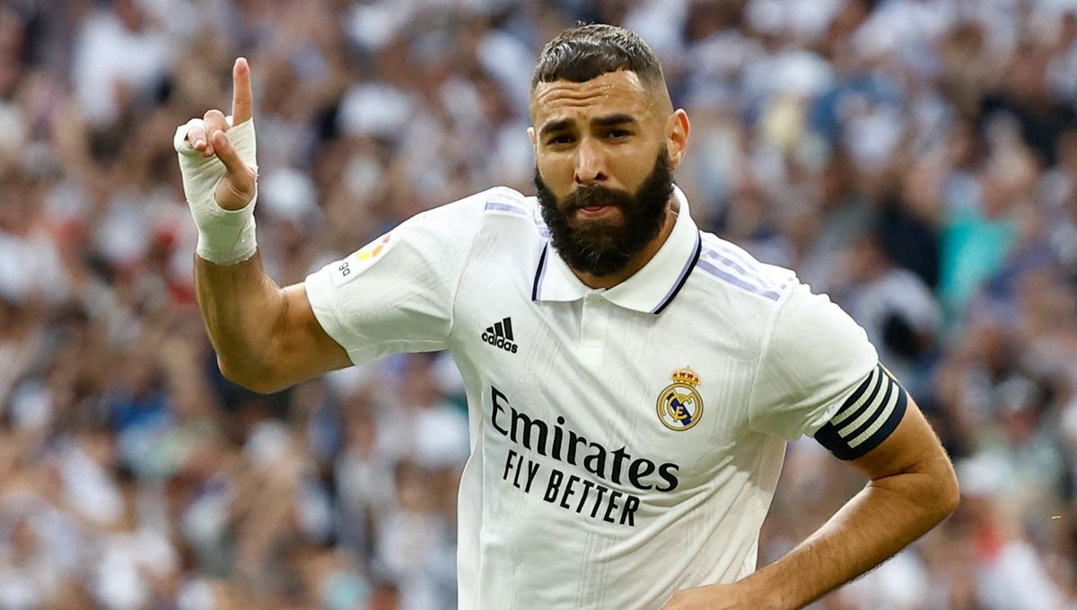 Raksasa Liga Spanyol (LaLiga) Real Madrid diperkirakan cukup serius untuk membangun sebuah era baru guna meneruskan kesuksesan Karim Benzema. Copyright: © Reuters/Juan Medina