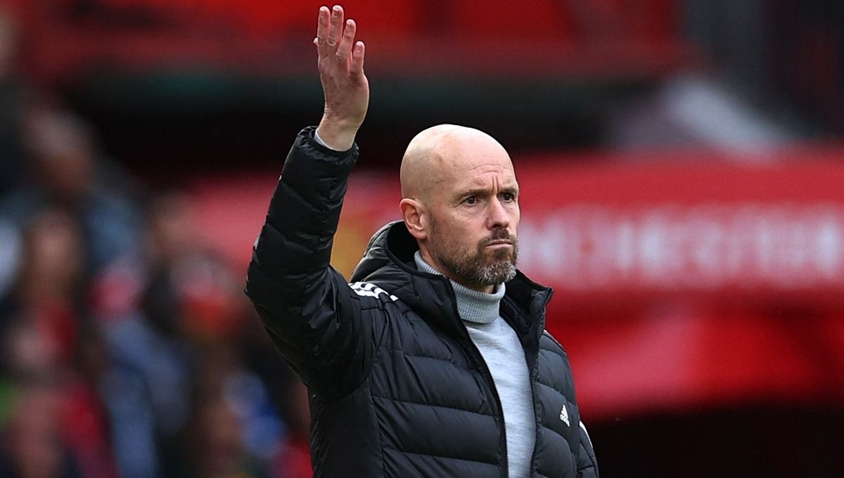 Pelatih Manchester United, Erik ten Hag memiliki misi ambisius, jelang laga melawan Real Sociedad di pekan ke-6 Liga Europa 2022/23. Foto: REUTERS/David Klein Copyright: © Reuters/David Klein