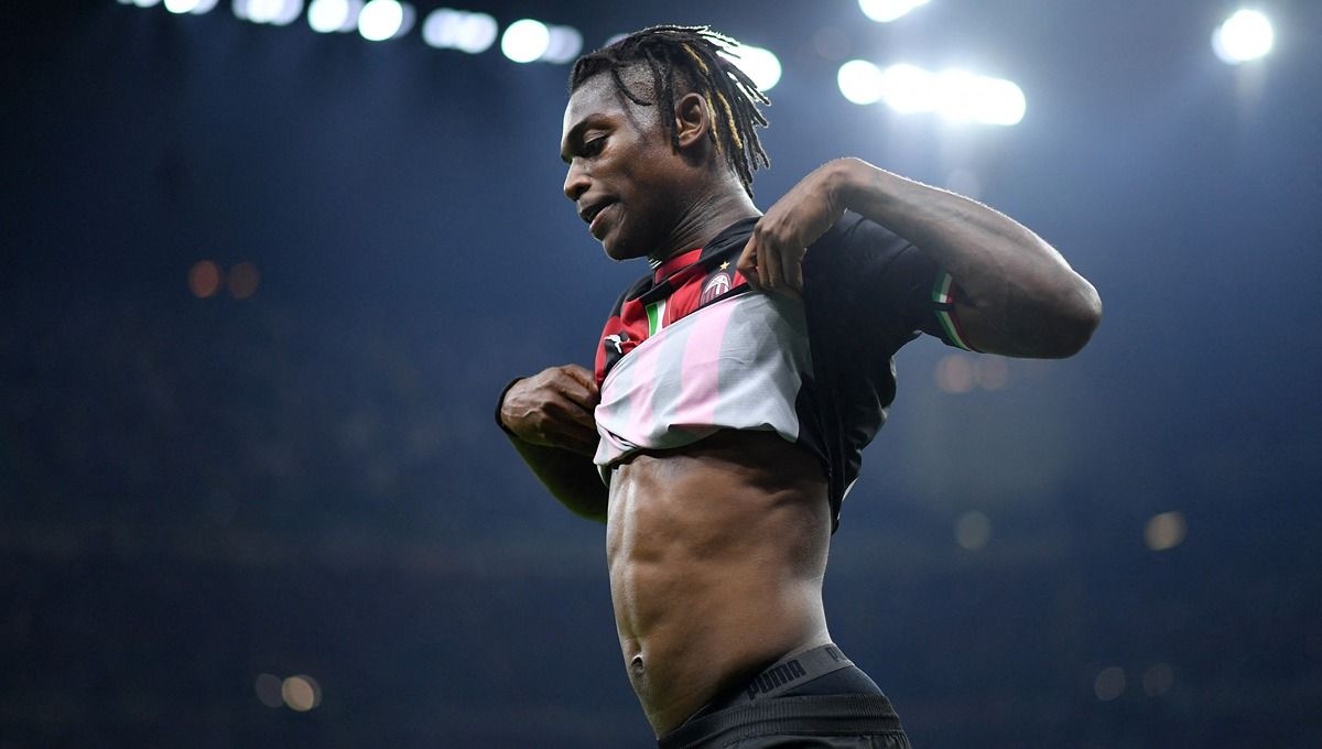 Rafael Leao termasuk pemain yang wajib diwaspadai di laga Liga Champions antara Milan vs RB Salzburg. Foto: REUTERS/Daniele Mascolo. Copyright: © Reuters/Daniele Mascolo