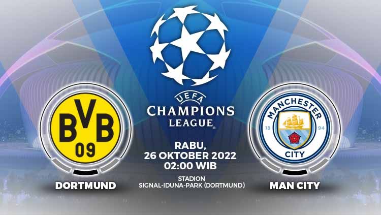 Hasil pertandingan antara Borussia Dortmund vs Manchester City (Liga Champions). Copyright: © Grafis: Yuhariyanto/INDOSPORT