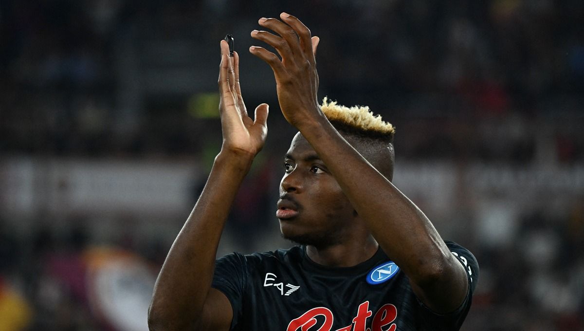 Victor Osimhen, pemain Napoli. Foto: REUTERS/Alberto Lingria Copyright: © Reuters/Alberto Lingria