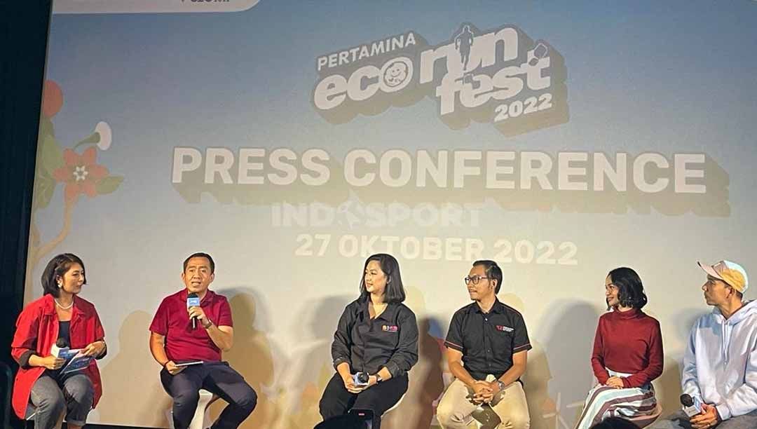 Eco Fest 2022 mengekedapan lari ramah lingkungan. Copyright: © Zainal Hasan/INDOSPORT