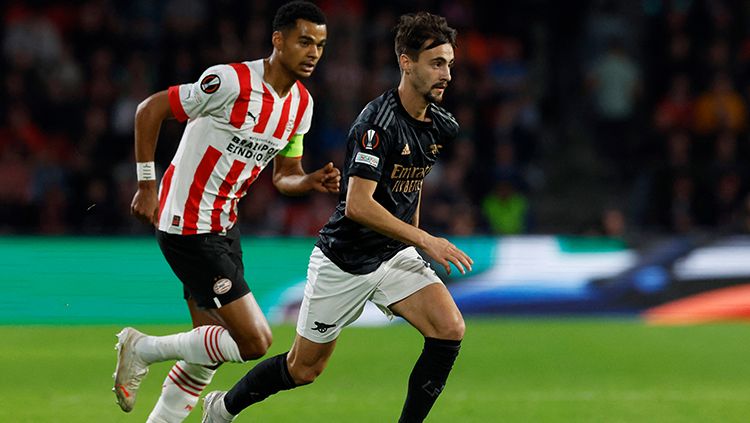 PSV vs Arsenal di Liga Europa. Copyright: © REUTERS/Piroschka Van De Wouw