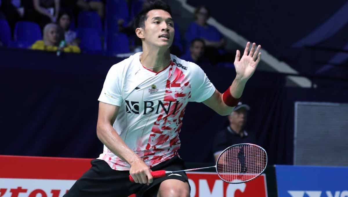 Berikut ini adalah rekap hasil Hylo Open 2022, mulai dari Jonatan Chistie menangi perang saudara hingga Gregoria Mariska Tunjung menuju perempat final. (Foto: PBSI) Copyright: © PBSI