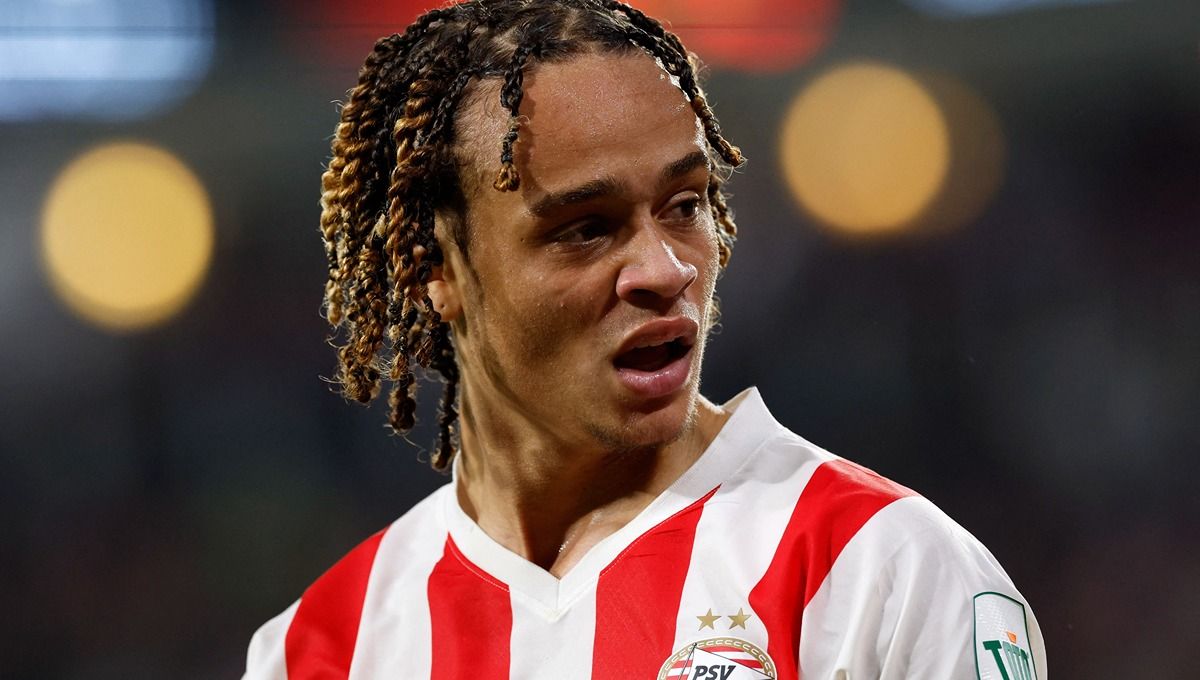 Xavi Simons, pemain PSV Eindhoven yang pernah satu tim dengan Justin Hubner di Timnas Belanda. Foto: REUTERS/Piroschka Van De Wouw Copyright: © Reuters/Piroschka Van De Wouw