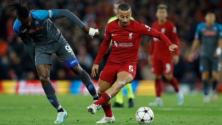 Liverpool vs Napoli di Liga Champions. Copyright: © Reuters/Jason Cairnduff