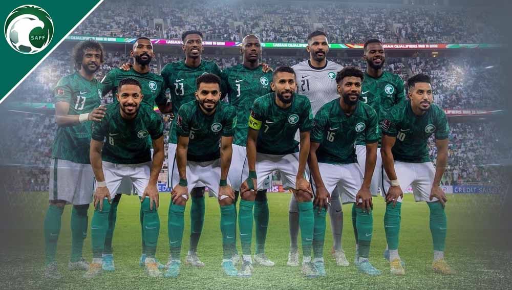 Profil Timnas Arab Saudi Piala Dunia Qatar 2022. (Foto: Instagram@saudi2027) Copyright: © Grafis: Yuhariyanto/INDOSPORT