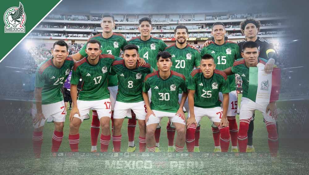 Profil Timnas Meksiko di Piala Dunia 2022. (Foto: Instagram@miseleccionmx) Copyright: © Grafis: Yuhariyanto/INDOSPORT