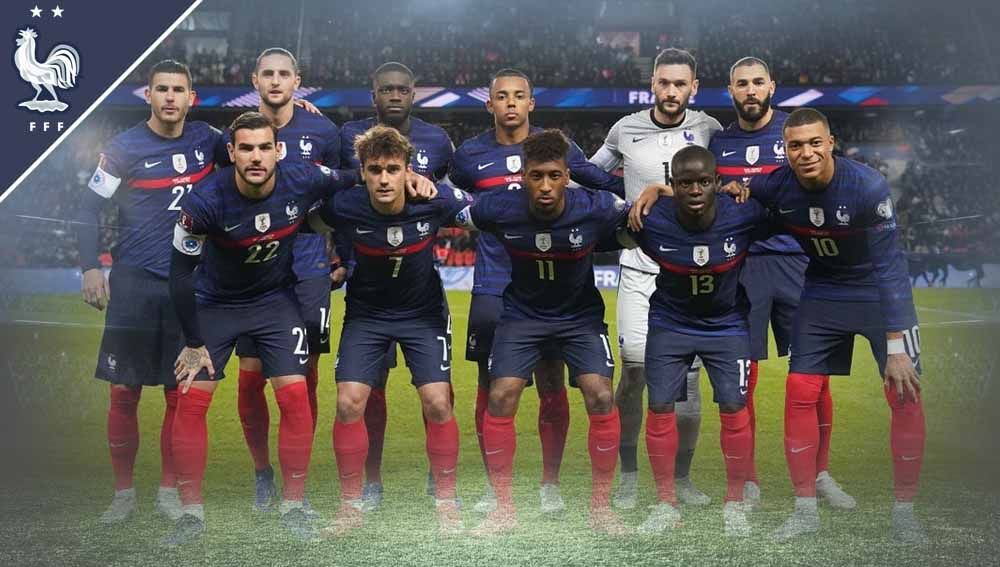 Profil tim Piala Dunia 2022 dari Grup D Prancis sang juara bertahan yang harus mewaspadai kutukan para pemenang di babak penyisihan. Copyright: © Grafis: Yuhariyanto/INDOSPORT