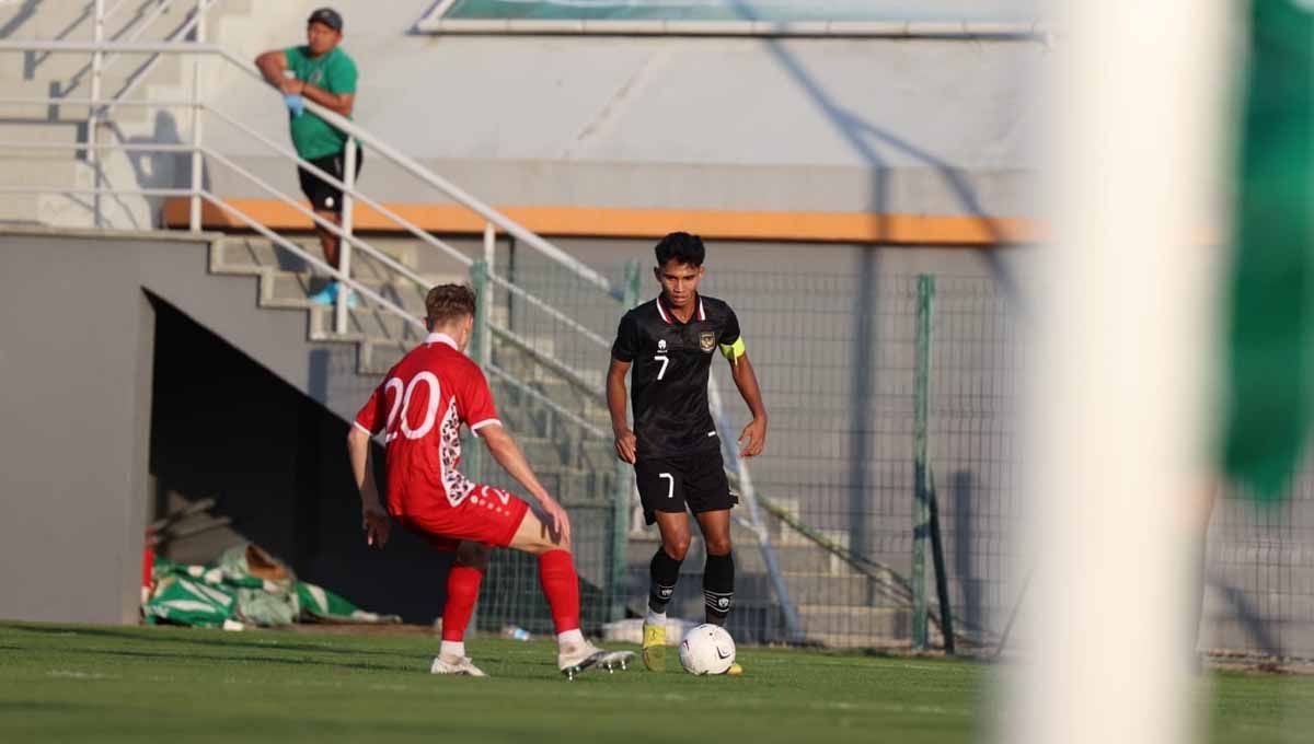 Pesan Menyentuh Marselino Ferdinan Usai Pertandingan antara Timnas Indonesia U-20 vs Moldova u-20. (Foto: PSSI) Copyright: © PSSI