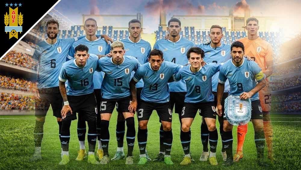 Berikut daftar 26 pemain Timnas Uruguay untuk Piala Dunia 2022. Copyright: © Grafis: Yuhariyanto/INDOSPORT
