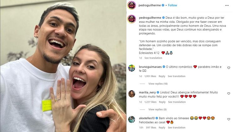 Pemain Timnas Brasil, Pedro Guilherme. Copyright: &copy; Instagram @pedroguilherme