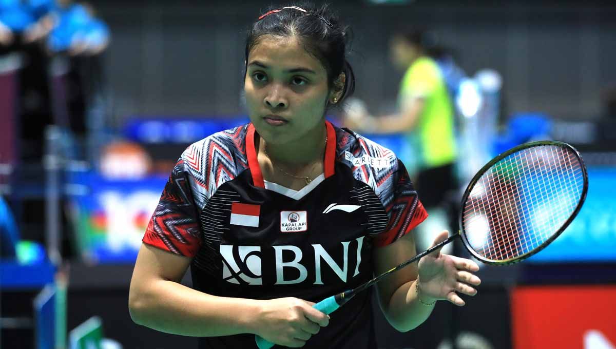 Tunggal putri Indonesia, Gregoria Mariska Tunjung di Australian Open 2022. (PBSI) Copyright: © PBSI