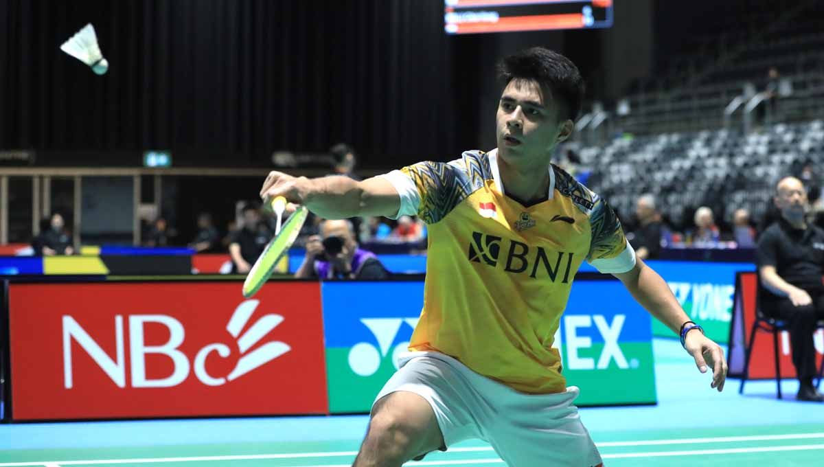 Tunggal putra Indonesia, Ikhsan Leonardo Imanuel Rumbay di Australian Open 2022. (Foto: PBSI) Copyright: © PBSI