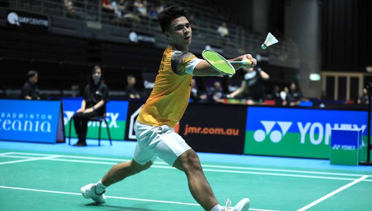 Tunggal putra andalan Indonesia, Ikhsan Leonardo Rumbay, mengungkapkan resep penting mengalahkan wakil Malaysia di Australian Open 2022. Copyright: © PBSI
