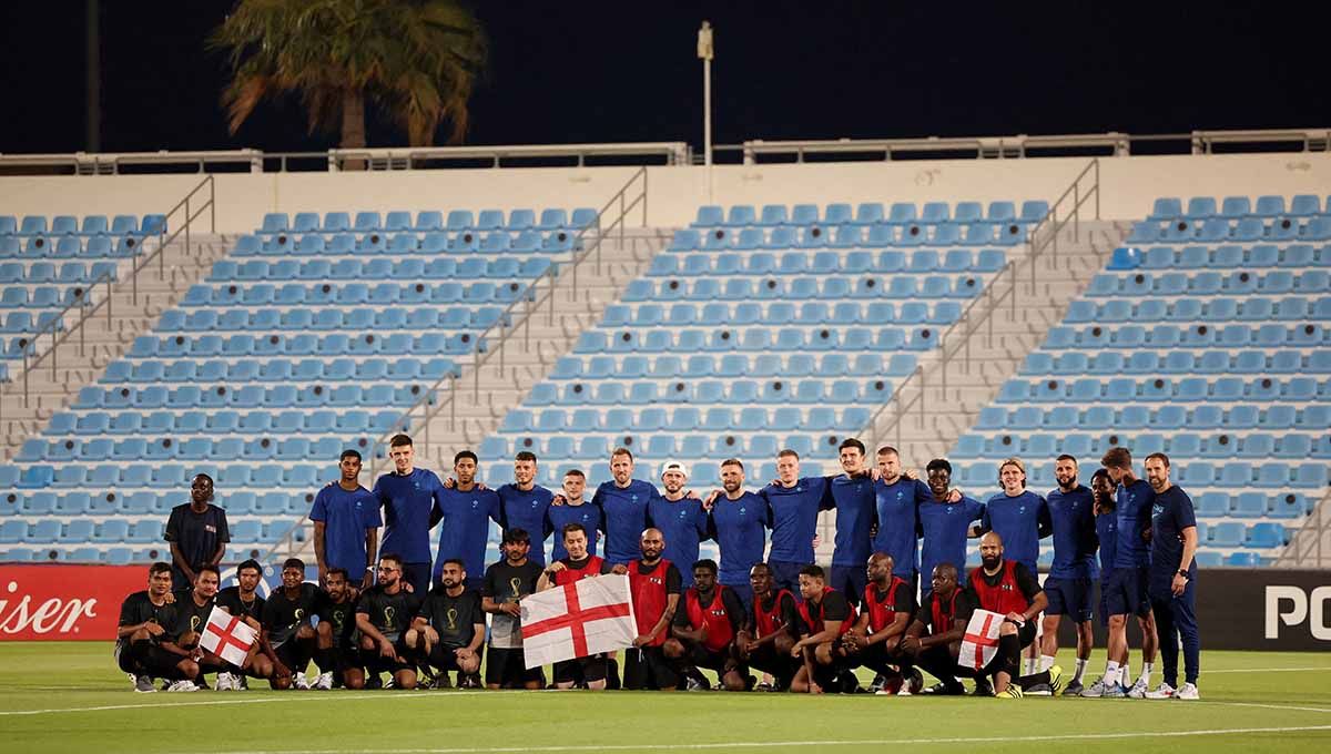 Timnas Inggris untuk Piala Dunia 2022. Foto: REUTERS/Molly Darlington. Copyright: © REUTERS/Molly Darlington