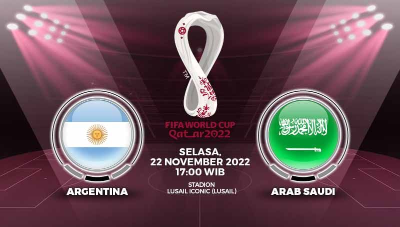 Prediksi pertandingan antara Argentina vs Arab Saudi di Piala Dunia Qatar 2022. Copyright: © Grafis: Yuhariyanto/INDOSPORT