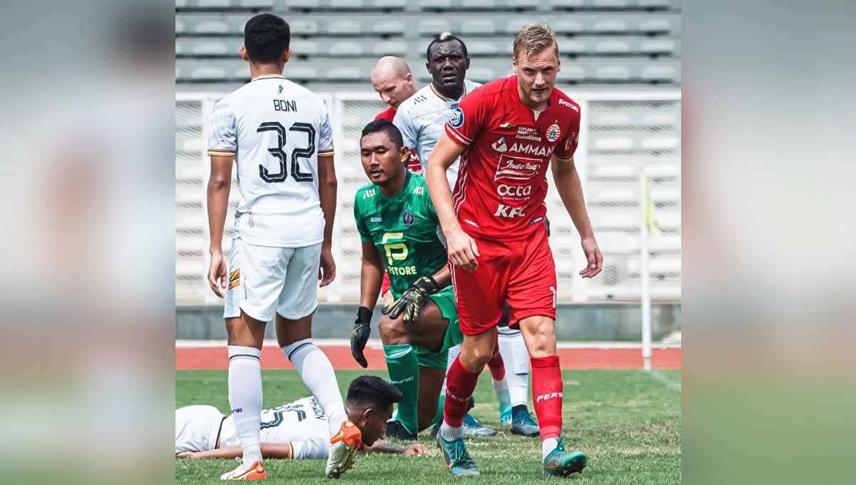 Pertandingan uji coba antara Persija Jakarta vs FC Bekasi City di Stadion Madya Senayan, Sabtu (19/11/22). (Foto: Media Persija) Copyright: © Media Persija