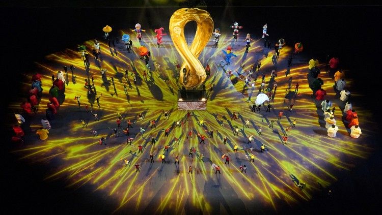 Upacara pembukaan Piala Dunia 2022 Qatar (REUTERS/Pawel Kopczynski) Copyright: © REUTERS/Pawel Kopczynski