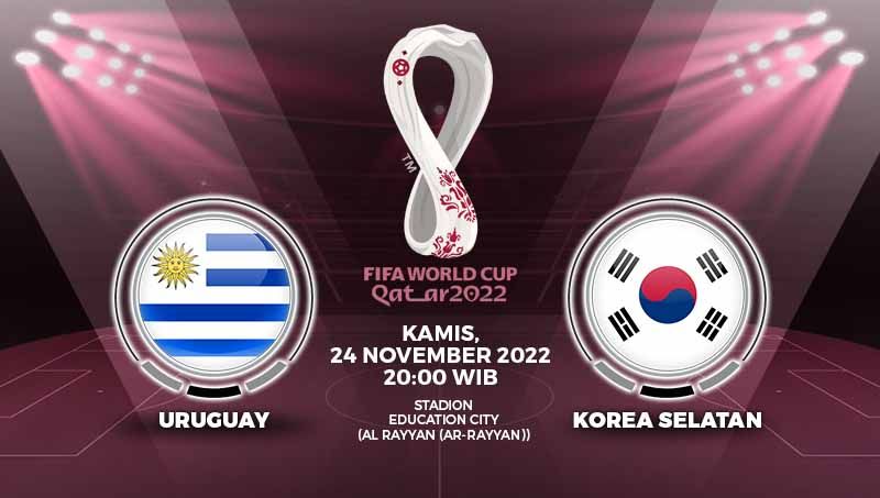 Prediksi pertandingan antara Uruguay vs Korea Selatan (Piala Dunia Qatar 2022). Copyright: © Grafis: Yuhariyanto/INDOSPORT