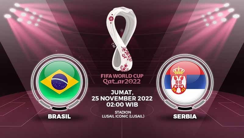 Prediksi pertandingan antara Brasil vs Serbia (Piala Dunia Qatar 2022). Copyright: © Grafis: Yuhariyanto/INDOSPORT