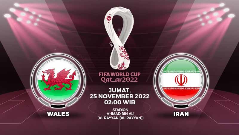 Berikut prediksi Piala Dunia 2022, yang mempertemukan Wales vs Iran, Jumat (25/11/22). Copyright: © Grafis: Yuhariyanto/INDOSPORT