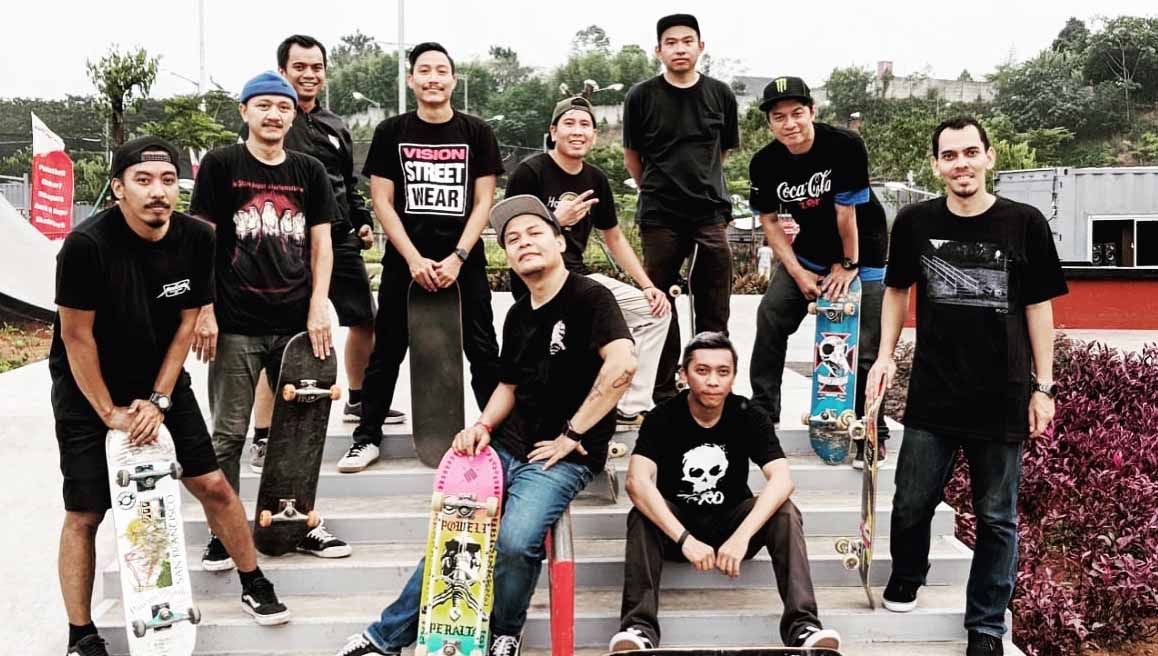 Senayan Skateboarders, Komunitas Skateboard yang Berdiri Sejak Tahun 1993. (Foto: NRN/Senayan Skateboard) Copyright: © NRN/Senayan Skateboard