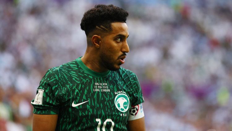 Salem Al-Dawsari, striker Timnas Arab Saudi di Piala Dunia 2022 (REUTERS: Hannah Mckay) Copyright: © REUTERS/Hannah Mckay