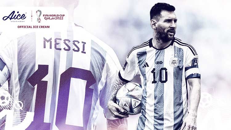Bintang Timnas Argentina di Piala Dunia 2022, Lionel Messi. Copyright: © Hendro Hardiyanto/INDOSPORT