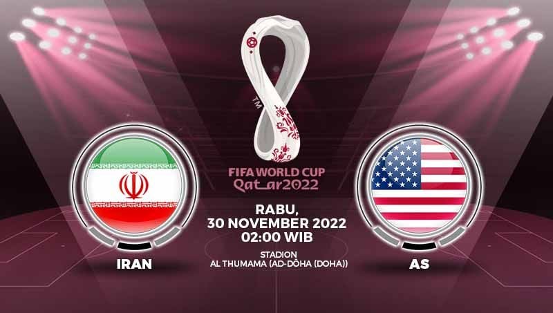 Prediksi pertandingan antara Iran vs Amerika Serikat (Piala Dunia Qatar 2022). Copyright: © Grafis: Yuhariyanto/INDOSPORT