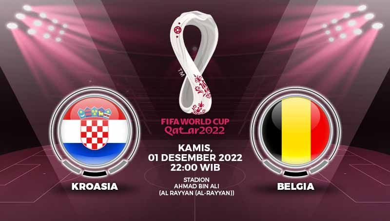 Prediksi pertandingan Piala Dunia 2022 matchday ketiga Grup F yang akan mempertemukan Kroasia vs Belgia, Kamis (01/12/22) malam WIB. Copyright: © Grafis: Yuhariyanto/INDOSPORT