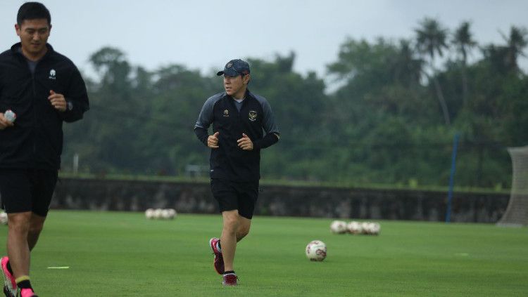 Pelatih Timnas Indonesia, Shin Tae-yong menginginkan adanya uji coba sebelum Piala AFF 2022. Copyright: © PSSI