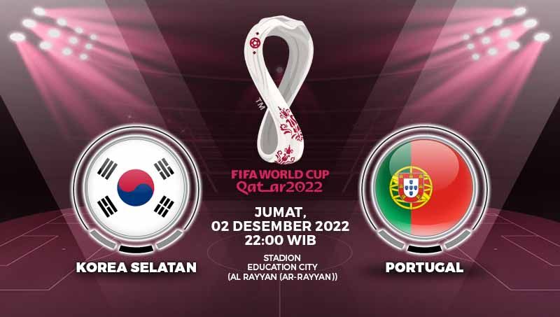 Berikut link live streaming Piala Dunia 2022 antara Korea Selatan vs Portugal pada Jumat (02/12/22) pukul 22:00 WIB. Copyright: © Grafis: Yuhariyanto/INDOSPORT