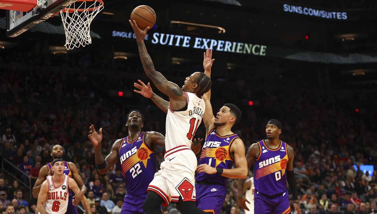 Pertandingan NBA antara Atlanta Phoenix Suns vs Chicago Bulls. (Foto: REUTERS/Mark J. Rebilas) Copyright: © REUTERS/Mark J. Rebilas