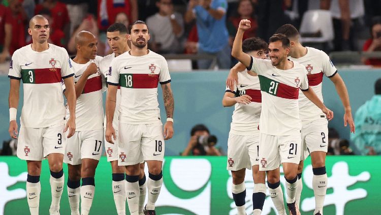 Selain hadirkan tensi panas sepanjang matchday terakhir penyisihan grup, perebutan gelar top skor Piala Dunia 2022 juga ciptakan sejumlah drama. Copyright: © REUTERS-Pedro Nunes